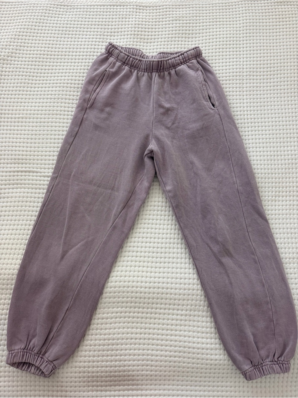 Zara Mauve Elastic-Waist Kids Joggers